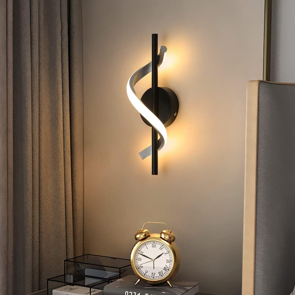 Modern Wall Sconces, 9W Wall Lighting Fixture Lamps LED Aluminum Wall Lamps for Bedroom Living Room Hallway Hotel Indoor (Warm White)